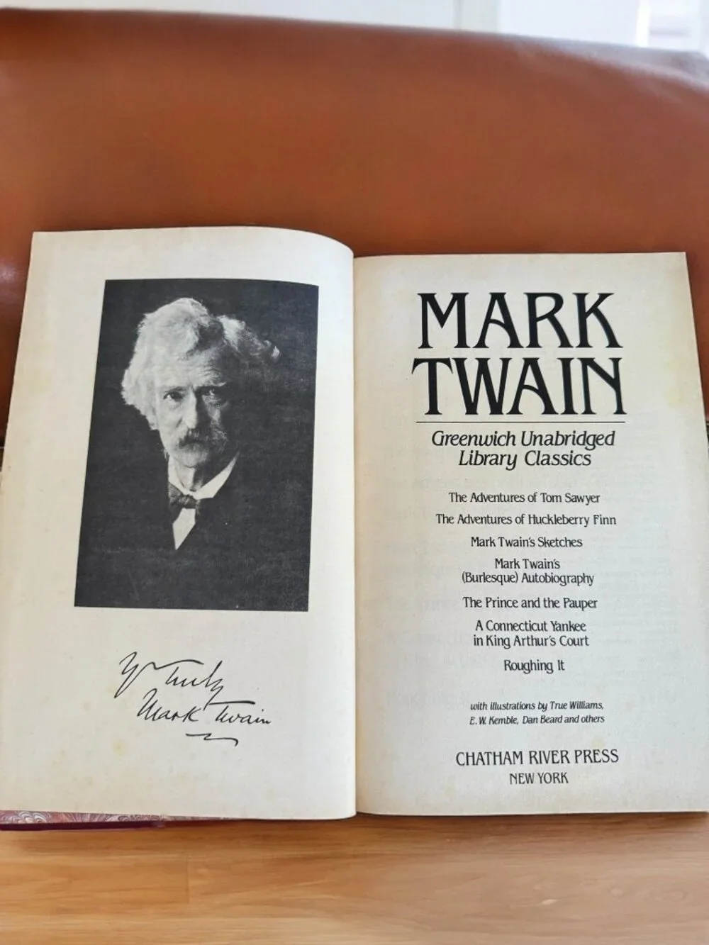 Mark Twain Greenwich Unabridged Library Classics Hardcover Illustrated